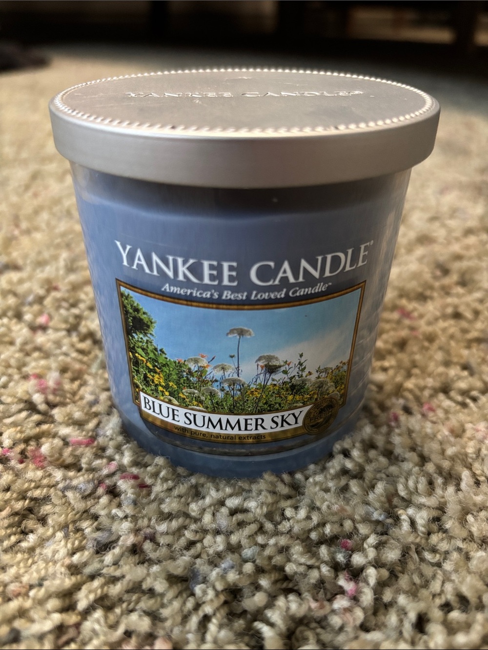 Yankee Candle Blue Summer Sky 7 oz. Scented Jar Candle